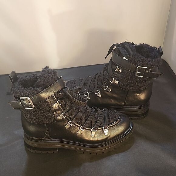 CIRCUS BY SAM EDELMAN WOMEN'S GRETCHEN SHEARLING HIKER BOOT G1 - Picture 6 of 15